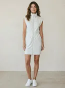 Ariella Zipper Detail Scuba Dress Heather