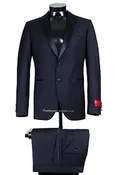 2 BUTTON NOTCH LAPEL SLIM FIT, SIDE VENTS,FLAT FRONT PANT, WOOL AND CASHMERE