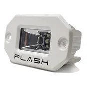 20W Flush Mounted Low Profile LED Light - 120° Scene Flood - Marine White