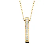 0.07ctw Diamond Bar Pendant