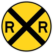 Railroad Crossing – Round (t)