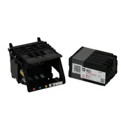 Genuine HP CR322A Print Head with HP 950 and HP 951 Starter Inks