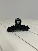 Black Floral Hair Claw