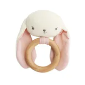 Alimrose Bunny Teether Ring Rattle