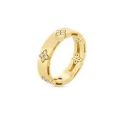 18K YG Roberto Coin Love In Verona Diamond Ring