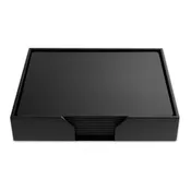 10 Seat Black Leather Conference Room Set, 20 x 16 Size Pads