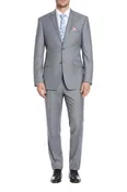 (36S) Slim Fit 2 Piece Gray Suit