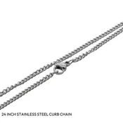 24" Stainless Steel Curb Chain