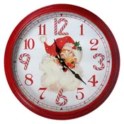 16" METAL BATTERY CANDY SANTA CLOCK
