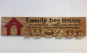 Family Dog House Wooden Sign