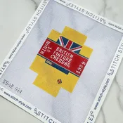 3D Cheddar Cheese 18 mesh Needlepoint Canvas