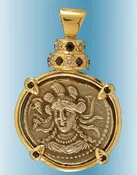 Athena & The Branch Coin Pendant