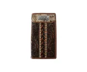 3D Tooled Horsehair Rodeo Wallet