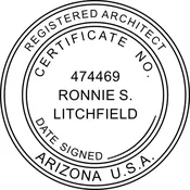 ARIZONA Trodat Self-inking Registered Architect Stamp