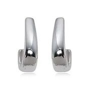 Small Flat Edge J Earrings