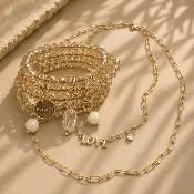 Believe Love Crystal Boho Wrap Set