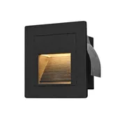 VONN 3.25" VOS54478BL Low-Voltage 1-Watt ETL Certified Integrated LED Outdoor Steps Light in Matte Black