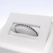 14kt White Gold Sapphire Eternity Band