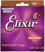 ELIXIR - Elixir PhosBrnz Light Nanoweb .012-.053