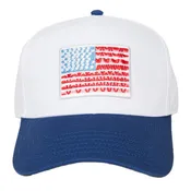 American Flag Two-Toned Hat : Blue and White (LH)