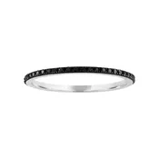 14KT GOLD BLACK DIAMOND RING GUARD