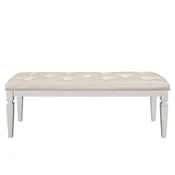 Homelegance Allura Bed Bench in White 1916W-FBH