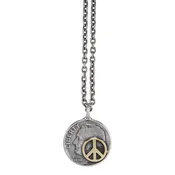 10¢ Brass Peace Necklace
