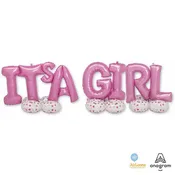 106 inch IT'S A GIRL DELUXE AIRLOONZ