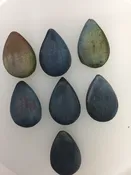 Raku Large Drop — Beaded Treasures by Barbara