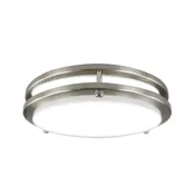 Double Ring LED Flush Mount Ceiling Fixture | Adj Watt 16W/22W/30W | 2250 Lumens | Adj CCT 2700K-3K-3500K-4K-5K | 120V