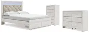 Altyra Queen Storage Bed, Dresser and Chest