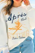 Apres Skiing Lake Tahoe Sweatshirt