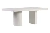 Andoo Dining Table – Ivory White