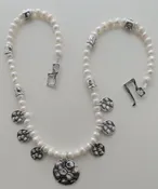 Claireworks / ART STUDIO — Sweet Dreams -sterling silver and cultured pearls