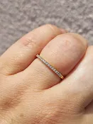 .14 Carat Thin Diamond Band - 14K Yellow Gold