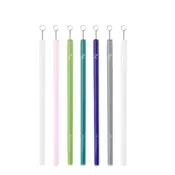 8" Straight Classic Variety Glass Straw