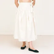 Batiste Cotton Wrap Skirt