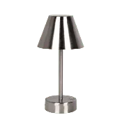 Elegance Rechargeable LED Table Lamp Brushed Nickel LED Touch Switch