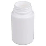 100 cc White HDPE Plastic Round Packer Bottle 38-400 Neck Finish