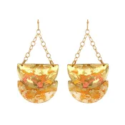 Astral Double Semi Circle Earrings