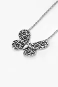 Olive Butterfly Sterling Silver Necklace