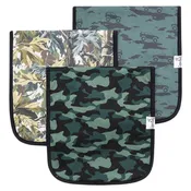 3 Pack Burp Cloths - Hunter