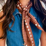 Brinelle Ombre Polka Dot Print Satin Square Scarf