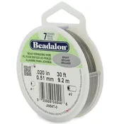 0.020" Bright 7 Strand Beadalon Wire (30ft)