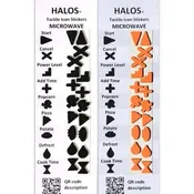 HALOS® Tactile Icon Stickers - Microwave