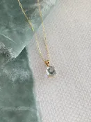 2.30 ctw Sky Blue Topaz 14k Yellow Necklace