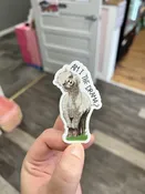 Am I the drama? lama sticker — Roxies Barkery