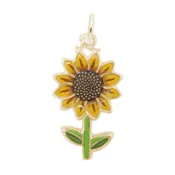 1117-001 Painted Sunflower Charm