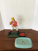 12" JOHNNIE WALKER STATUETTE W/BOTTLE GLORIFIER