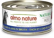 Almo Nature HQS Natural Tuna with Clams, 70g/2.47oz